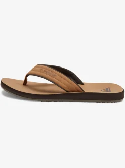 Quiksilver Carver Nubuck Sandals Tan - Pattern_1 Fashion