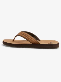 Quiksilver Carver Nubuck Sandals Tan - Pattern_1 Fashion