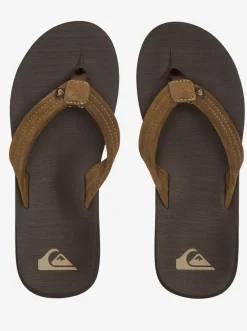 Quiksilver Carver Suede Core Sandals Brown 1 Discount
