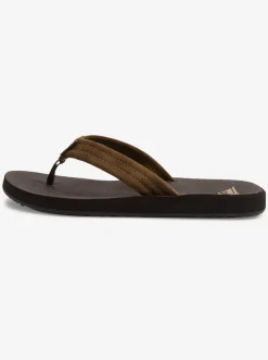 Quiksilver Carver Suede Core Sandals Brown 1 Discount