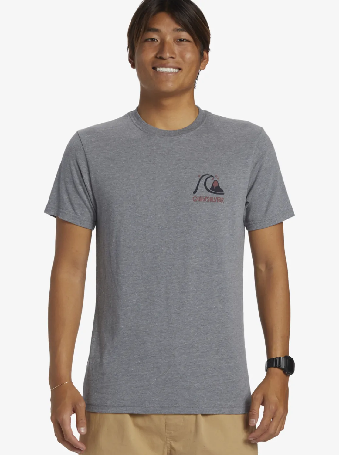 Quiksilver Circle Back T-Shirt Medium Grey Heather Store