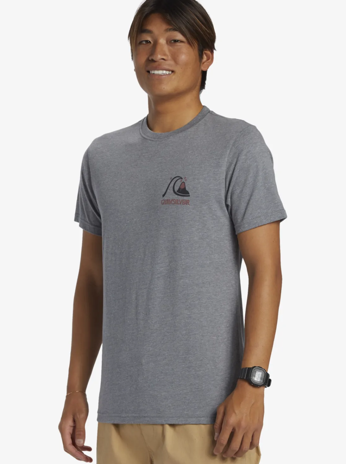 Quiksilver Circle Back T-Shirt Medium Grey Heather Store