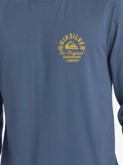 Quiksilver Circled Script Long Sleeve T-Shirt Bering Sea Shop