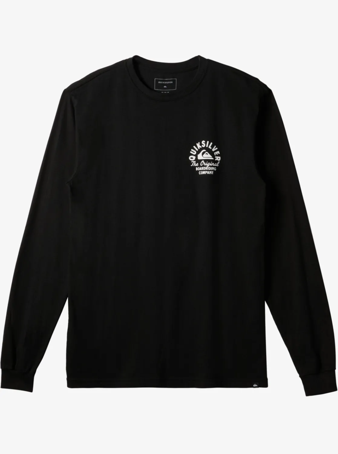 Quiksilver Circled Script Long Sleeve T-Shirt Black Fashion