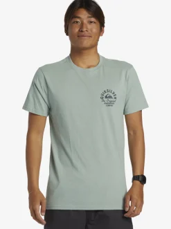 Quiksilver Circled Script T-Shirt Iceberg Green Sale