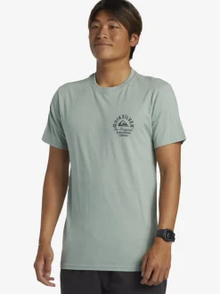Quiksilver Circled Script T-Shirt Iceberg Green Sale