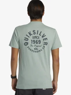 Quiksilver Circled Script T-Shirt Iceberg Green Sale