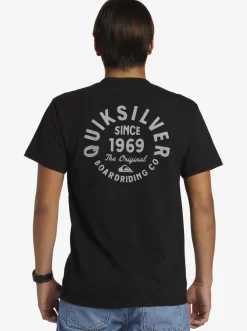 Quiksilver Circled Script T-Shirt Black Online