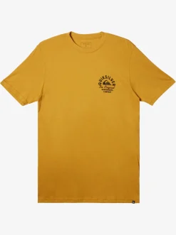 Quiksilver Circled Script T-Shirt Mustard Best Sale