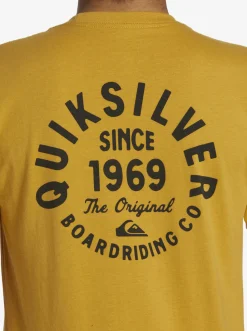 Quiksilver Circled Script T-Shirt Mustard Best Sale