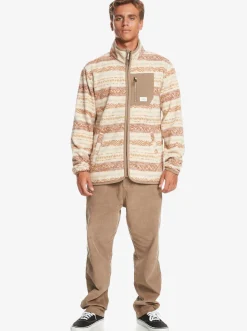 Quiksilver Clean Coasts Zip-Up Fleece Birch Playa Mesa Cheap