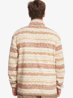Quiksilver Clean Coasts Zip-Up Fleece Birch Playa Mesa Cheap