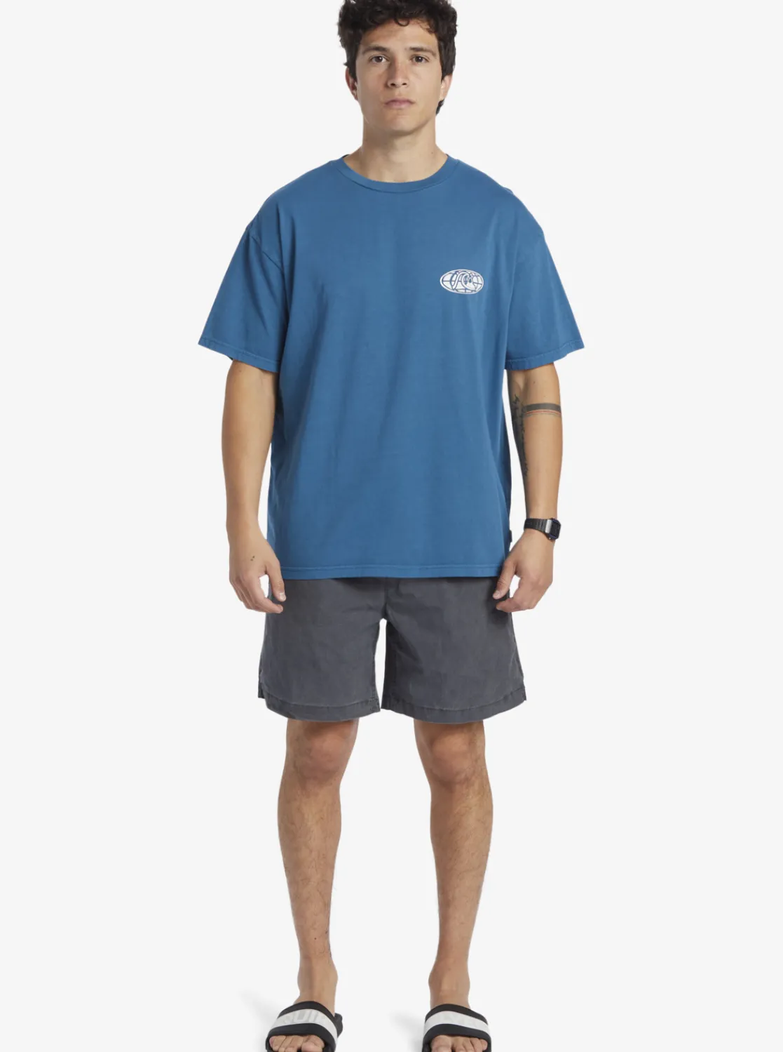 Quiksilver Clear Mind T-Shirt Moroccan Blue Hot