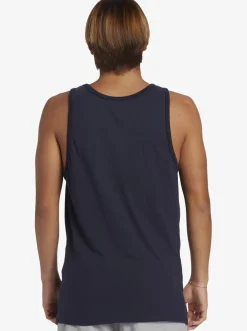 Quiksilver Comp Logo Tank Top Navy Blazer Shop