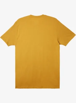Quiksilver Comp Logo T-Shirt Mustard Best Sale