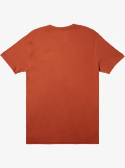 Quiksilver Comp Logo T-Shirt Baked Clay New