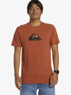 Quiksilver Comp Logo T-Shirt Baked Clay New