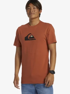Quiksilver Comp Logo T-Shirt Baked Clay New