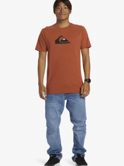 Quiksilver Comp Logo T-Shirt Baked Clay New