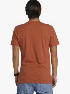 Quiksilver Comp Logo T-Shirt Baked Clay New
