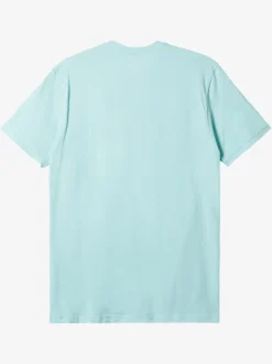 Quiksilver Comp Logo T-Shirt Pastel Turquoise Hot
