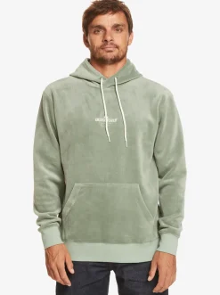 Quiksilver Cord Hoodie Iceberg Green New
