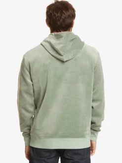 Quiksilver Cord Hoodie Iceberg Green New