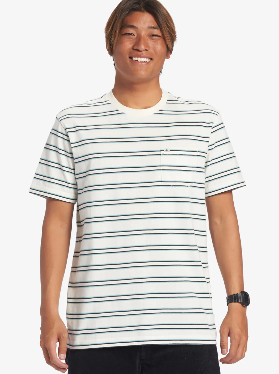 Quiksilver Cruiser Pocket Tee Knit Snow White Cruiser Pkt Tee Fashion