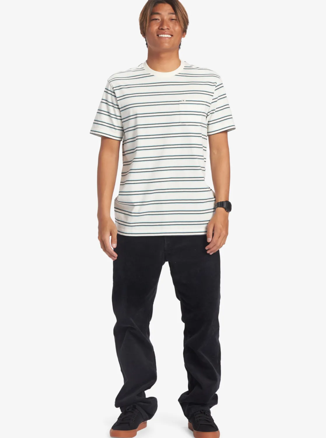 Quiksilver Cruiser Pocket Tee Knit Snow White Cruiser Pkt Tee Fashion