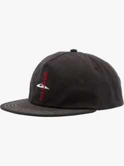 Quiksilver Diablo Of Fortune Snapback Hat Black Discount
