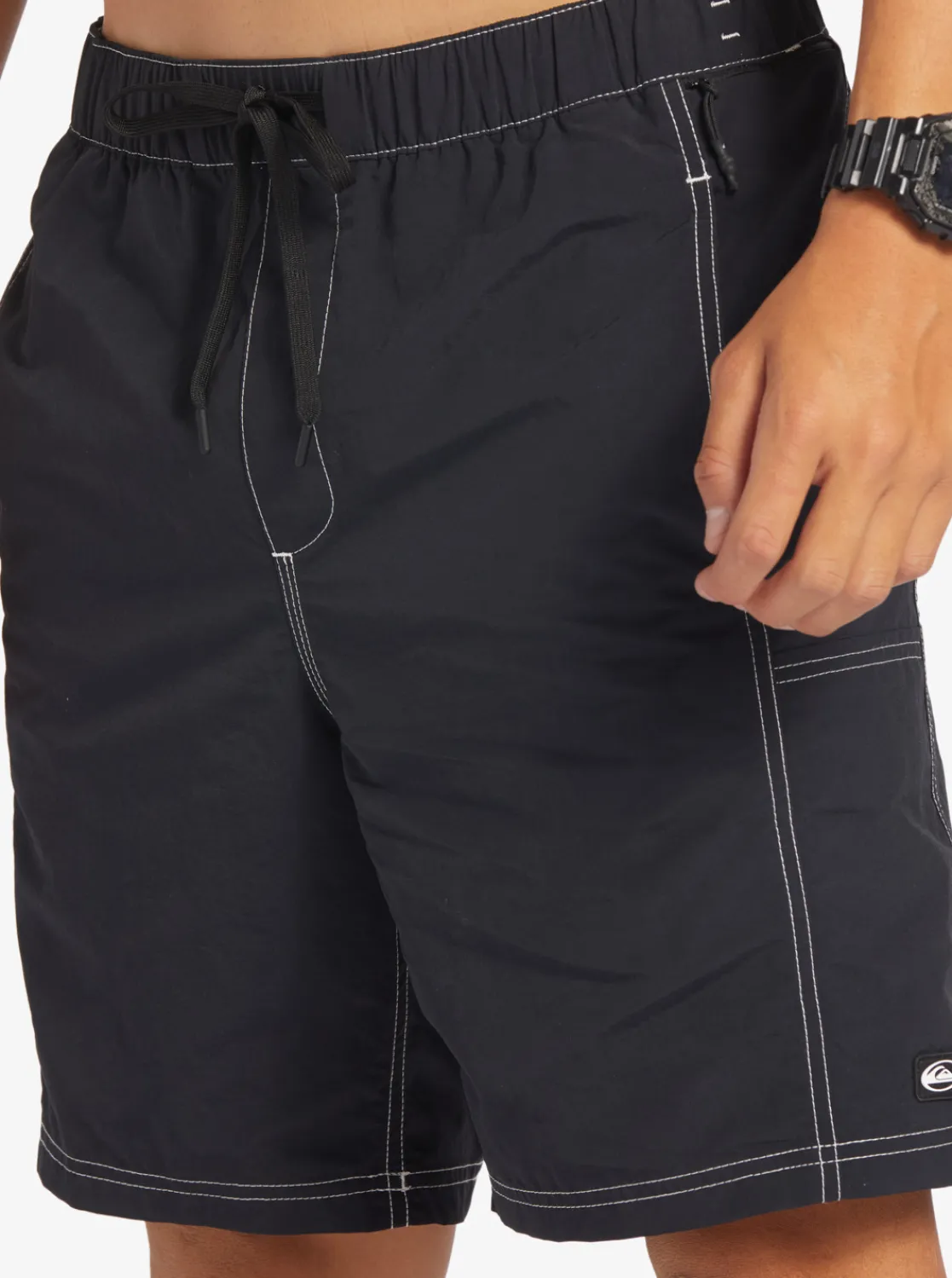 Quiksilver Drainer Amphibian 18.5" Hybrid Shorts Black Hot