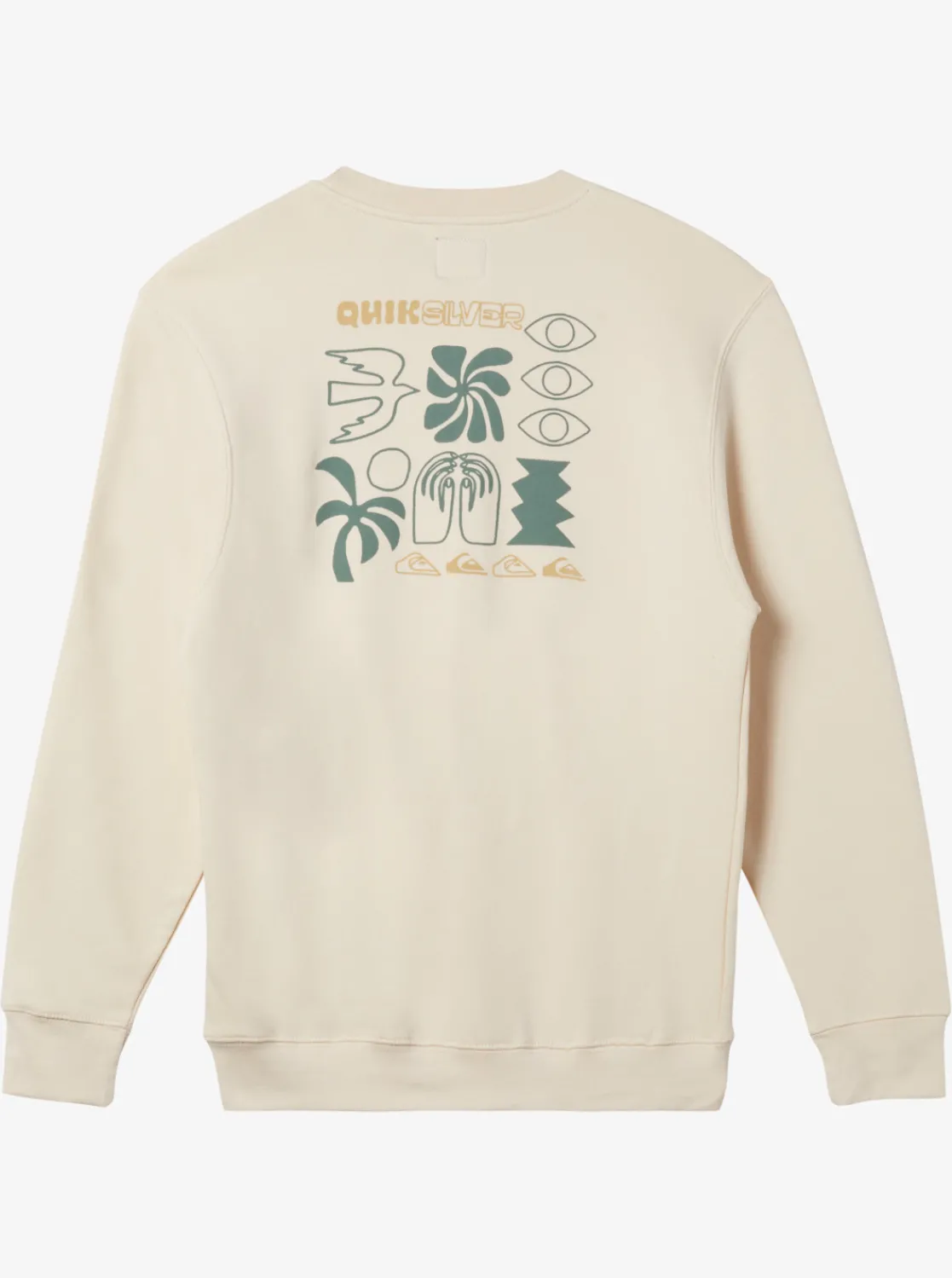 Quiksilver E Peace Out Crew Neck Sweatshirt Sandshell Online