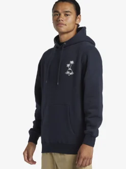 Quiksilver E Rockin Hoodie Pullover Sweatshirt Midnight Navy Cheap
