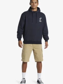 Quiksilver E Rockin Hoodie Pullover Sweatshirt Midnight Navy Cheap