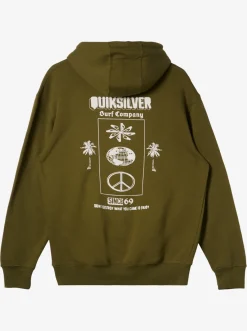 Quiksilver E Rockin Hoodie Pullover Sweatshirt Laurel Wreath Outlet