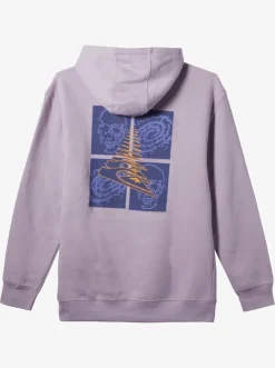 Quiksilver E Rockin Hoodie Pullover Sweatshirt Pastel Lilac Sale