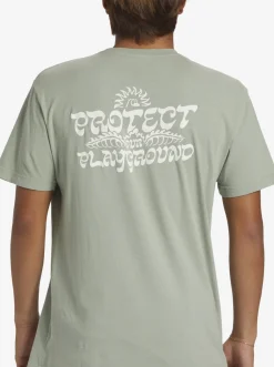 Quiksilver Earthy Type T-Shirt Iceberg Green Sale