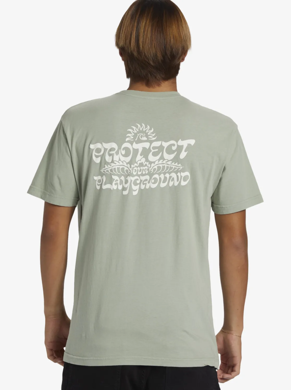 Quiksilver Earthy Type T-Shirt Iceberg Green Sale