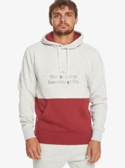 Quiksilver Emboss Hoodie Light Grey Heather Outlet