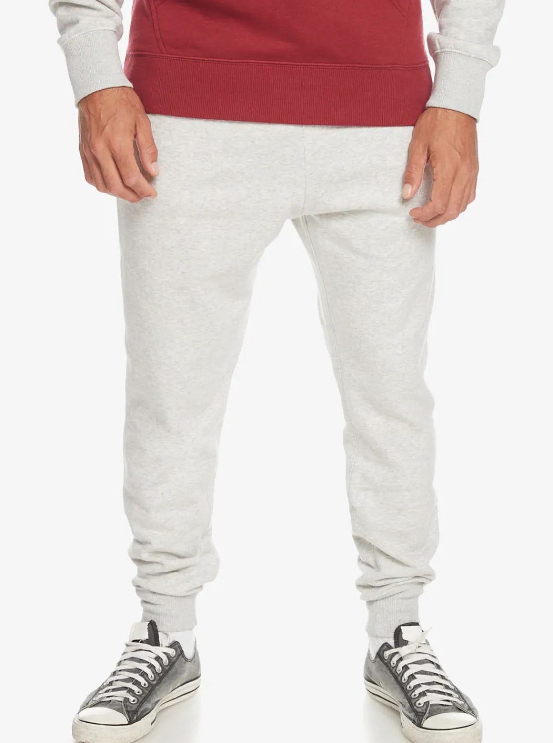 Quiksilver Emboss Slim Joggers Light Grey Heather Online