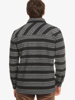 Quiksilver Epic Surf Days Fleece Overshirt Black Surf Days Stripe Cheap
