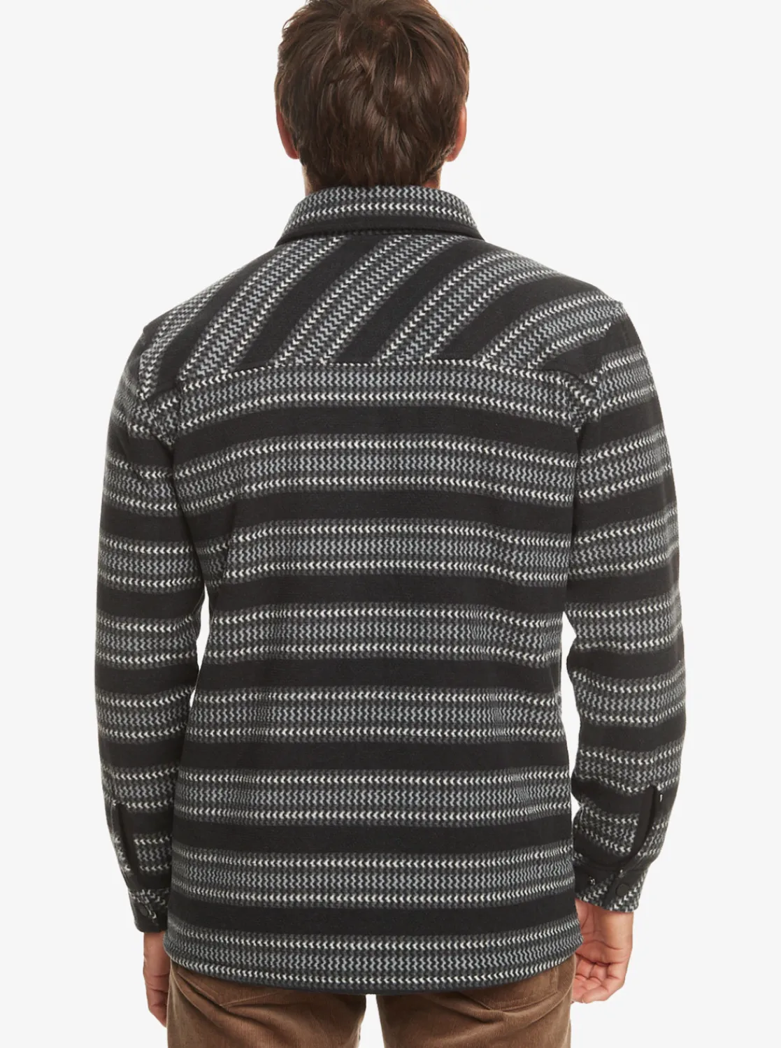 Quiksilver Epic Surf Days Fleece Overshirt Black Surf Days Stripe Cheap