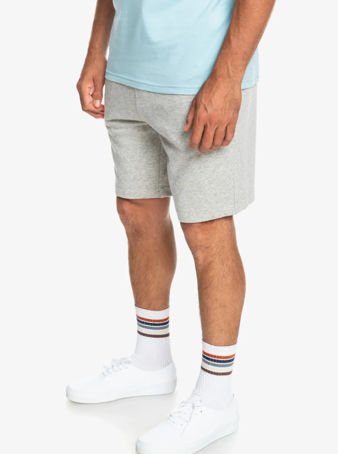 Quiksilver Essentials Sweat Shorts Light Grey Heather Clearance