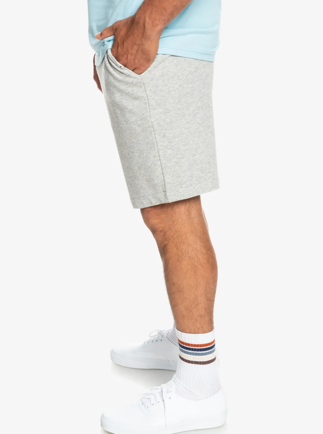 Quiksilver Essentials Sweat Shorts Light Grey Heather Clearance