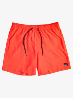 Quiksilver Everyday 17" Volleys For Young Men Fiery Coral Flash Sale