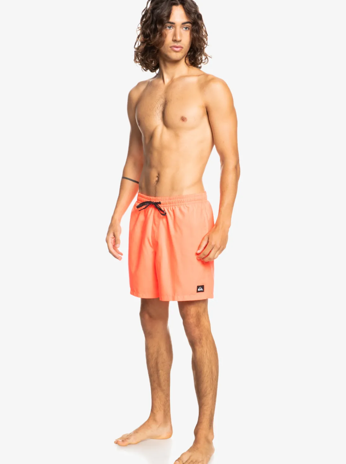 Quiksilver Everyday 17" Volleys For Young Men Fiery Coral Flash Sale