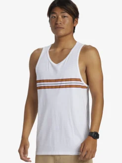 Quiksilver Everyday Stripe Tank Top White Clearance