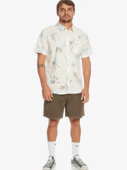 Quiksilver Fade Out Short Sleeve Shirt Birch Fade Out Outlet