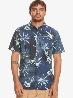 Quiksilver Fade Out Short Sleeve Shirt Naval Academy Fade Out Fashion