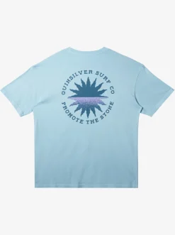 Quiksilver Fading Sun T-Shirt Clear Sky New